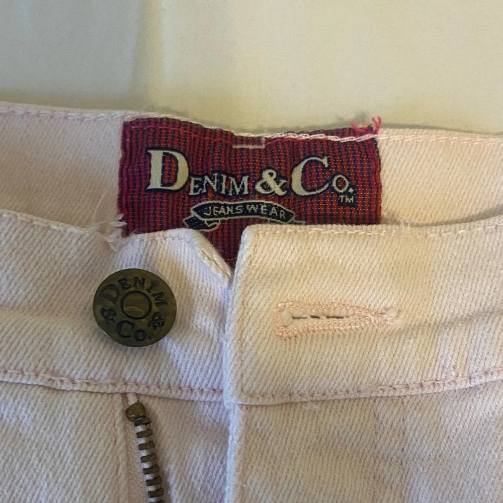 Baby pink retro vintage Women's Boot Cut Jeans - Picture 3 of 6